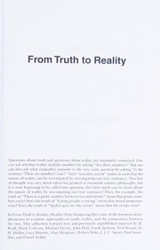 Cover of From truth to reality by Heather Dyke