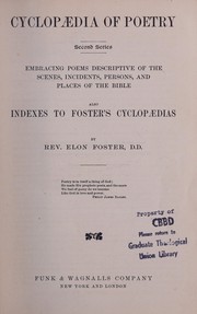 Cover of Cyclopædia of poetry by Elon Foster