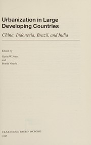 Cover of Urbanization in large developed countries by Gavin W. Jones