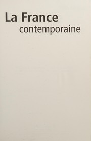 Front cover of France Contemporaine by William Edmiston