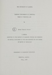 Front cover of Language performance of identical twins of preschool age by Brian F. Stelck