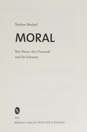 Cover of Moral by Norbert Bischof