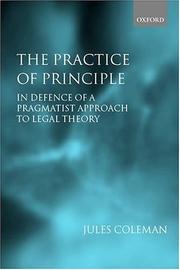 Cover of The practice of principle by Jules L. Coleman