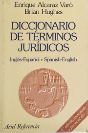 Cover of Diccionario de terminos juridicos by Enrique Alcaraz Varó