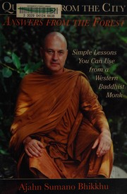 Cover of Questions from the city, answers from the forest by Sumano Ajahn, Bhikkhu.