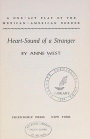 Cover of Heart-sound of a stranger by Anne West
