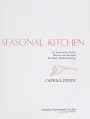Front cover of Caprial's seasonal kitchen by Caprial Pence