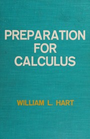 Cover of Preparation for calculus by William Le Roy Hart