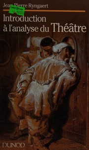 Cover of Introduction a l'analyse du théâtre by Jean-Pierre Ryngaert
