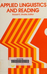 Cover of Applied linguistics and reading by Robert Eugene Shafer