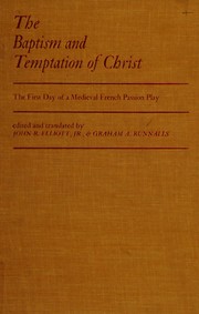 Front cover of The Baptism and temptation of Christ by Elliott, John R.