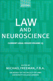 Cover of Law and neuroscience by Michael D. A. Freeman