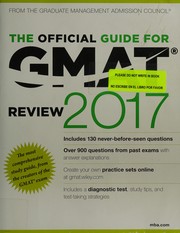 Cover of The official guide for GMAT review 2017 by Graduate Management Admission Council