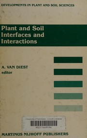 Front cover of Plant and soil by International Symposium: Plant and Soil: Interfaces and Interactions (1986 Wageningen, Netherlands)