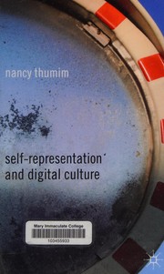 Cover of Self-representation and digital culture by Nancy Thumim