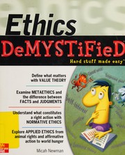 Cover of Ethics demystified by Micah Newman