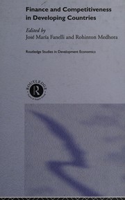 Cover of Finance and Competitiveness in Developing Countries by José Ma Fanelli