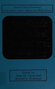 Front cover of Handbook of clinical behavioral pediatrics by Alan M. Gross