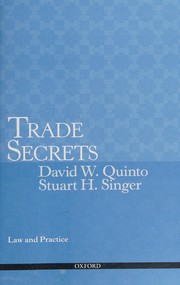 Cover of Trade secrets by David W. Quinto