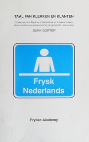 Front cover of Taal fan klerken en klanten by D. Gorter