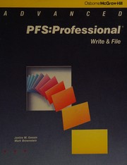 Front cover of Advanced PFS:professional by Janice M. Gessin