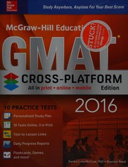 Front cover of McGraw-Hill Education GMAT 2016 by Sandra K. McCune