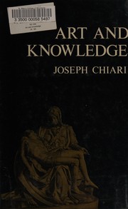 Cover of Art and knowledge by Joseph Chiari