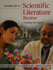 Front cover of Lessons for a scientific literature review by Randell K. Schmidt