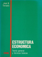 Front cover of Estructura económica by José B. Terceiro