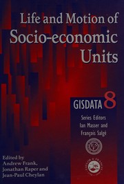 Front cover of Life and Motion of Socio-Economic Units Vol. 8 by Andrew U. Frank
