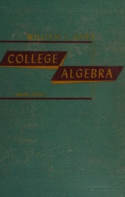 Cover of College algebra by William Le Roy Hart