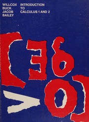 Cover of Introduction to calculus 1 and 2 by Alfred B. Willcox