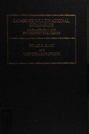 Front cover of Japanese multinational companies by Dipak R Basu