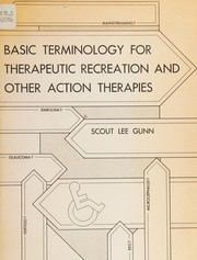 Front cover of Basic terminology for therapeutic recreation and other action therapies by Scout Lee