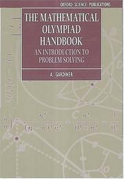 Front cover of The Mathematical Olympiad handbook by Anthony Gardiner