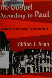 Front cover of The Gospel according to Paul by Clifton J. Allen