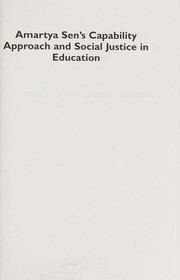 Cover of Amartya Sen's capability approach and social justice in education by Melanie Walker