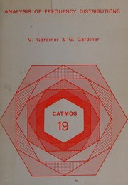 Front cover of Analysis of frequency distributions by V. Gardiner