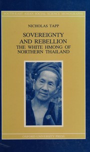 Front cover of Sovereignty and rebellion by Nicholas Tapp