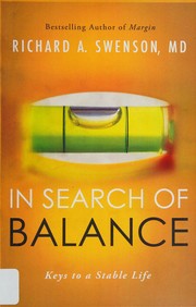 Front cover of In search of balance by Richard A. Swenson
