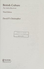 Cover of British Culture by David P. Christopher