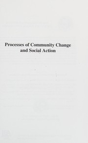 Front cover of Processes of community change and social action by Claremont Symposium on Applied Social Psychology.