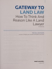 Front cover of Gateway to Land Law by Nicola Jackson