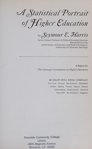 Front cover of A statistical portrait of higher education by Seymour Edwin Harris