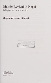 Front cover of Islamic revival in Nepal by Megan Adamson Sijapati