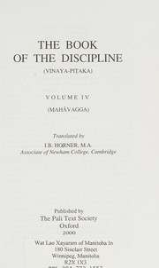 Cover of The book of the discipline = by I. B. Horner
