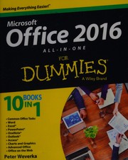 Cover of Office 2016 all-in-one for dummies by Peter Weverka
