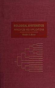 Cover of Biological systematics by Randall T Schuh