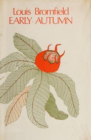 Cover of Précoce automne by Louis Bromfield