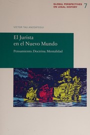 Front cover of El Jurista en el Nuevo Mundo by Víctor Tau Anzoátegui